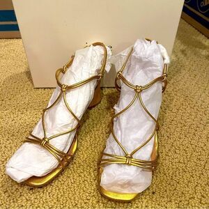 joie Malta brass strappy sandal
